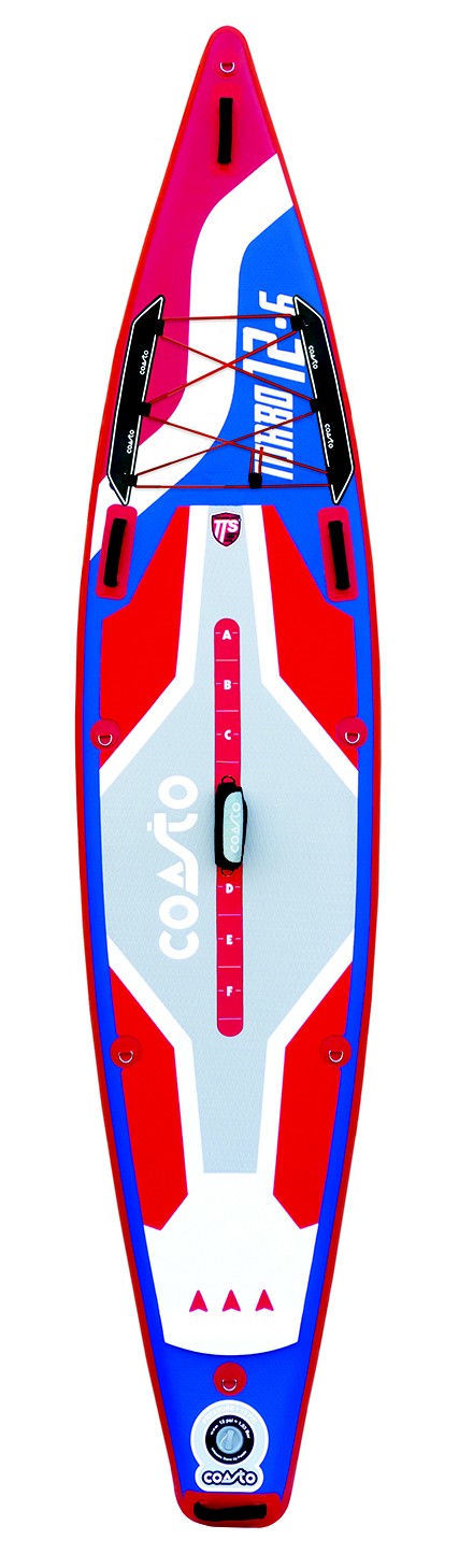 Touring tvar paddleboardu _Coasto_Turbo