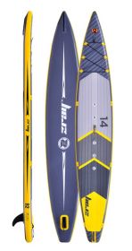 Z-RAY Rapid 14'x28''x6'' sportovní dvoukomorový nafukovací paddleboard s pádlem 