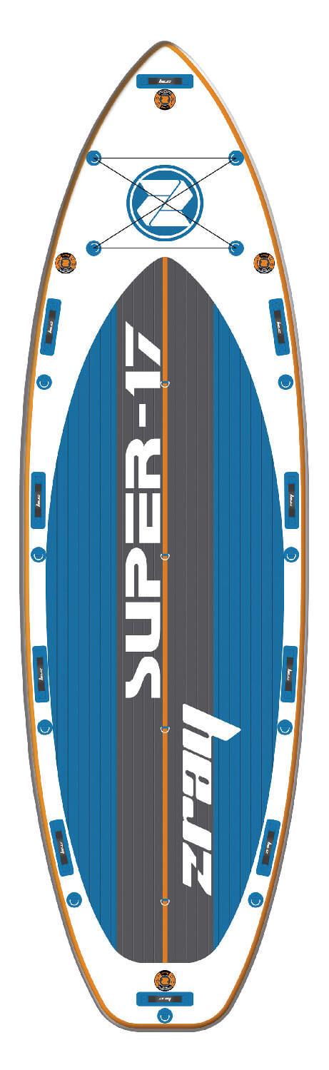 Team paddleboard megaboard pro 7 lidí Z Ray Super