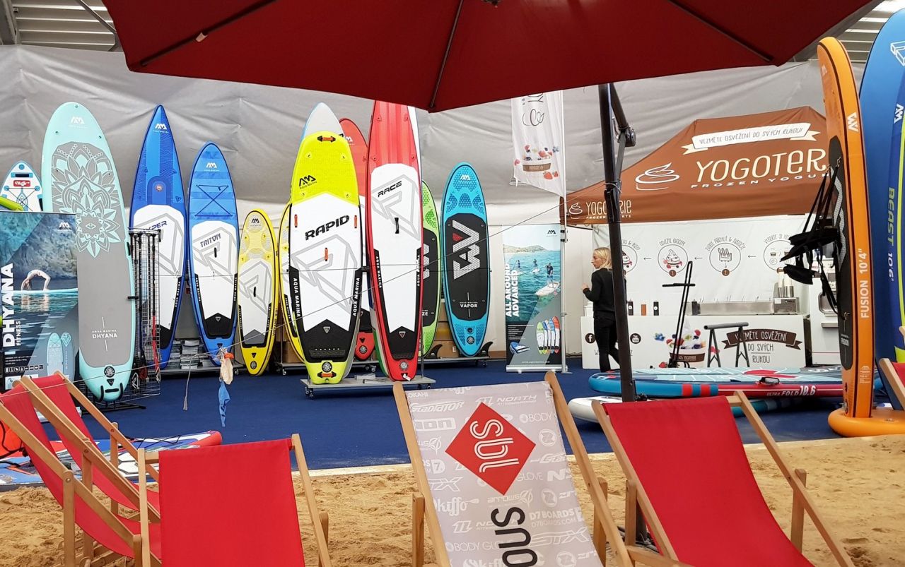 for boat výstava aqua marina paddleboardy