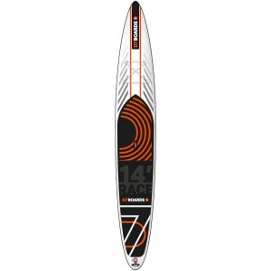  Racing 14'x26,5''x6'' nafukovací závodní paddleboard s carbonovým pádlem a leash