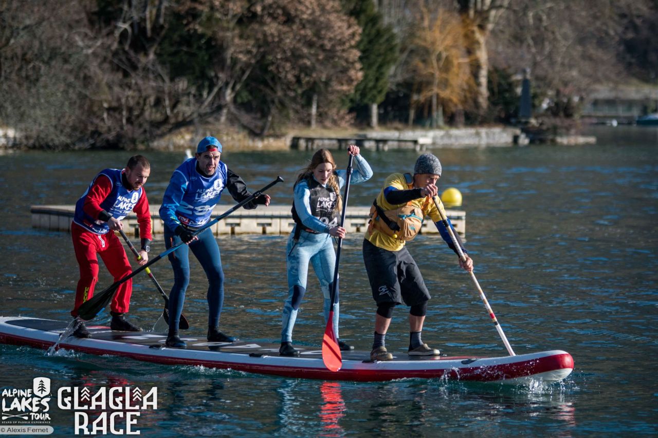 Alpine Lakes Tour_glagla 2019 týmový paddleboard