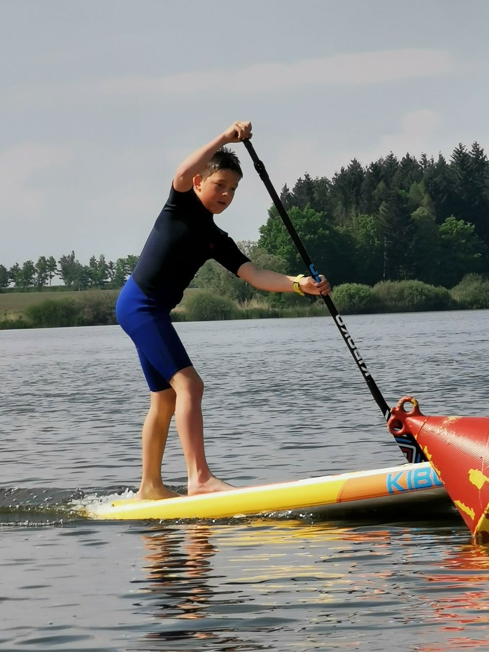 Testování dětského nafukovacího paddleboardu kiboko_soukup jižní