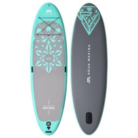 AQUA MARINA Dhyana 11'x36''x5'' stabilní nafukovací paddleboard s pádlem a leash na jógu a fitness