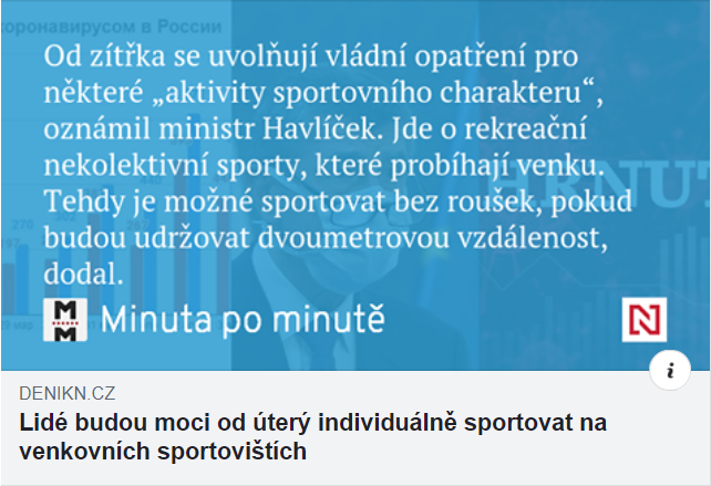 individuální sporty povolení