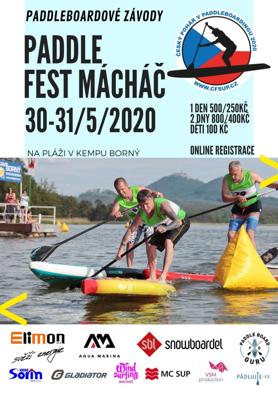 Plakát Paddle Fest Mácháč 2020