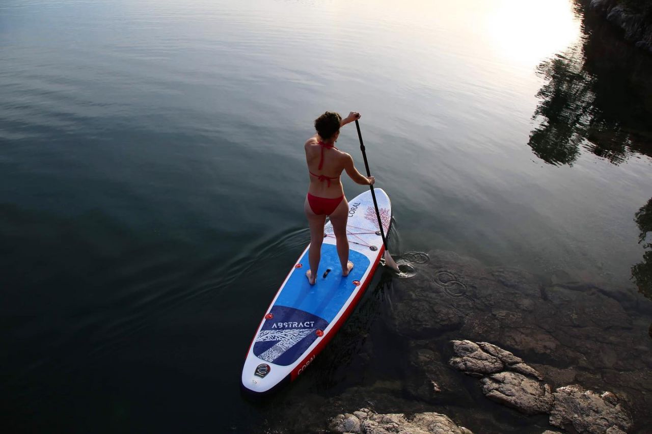 abstract_coral paddleboard