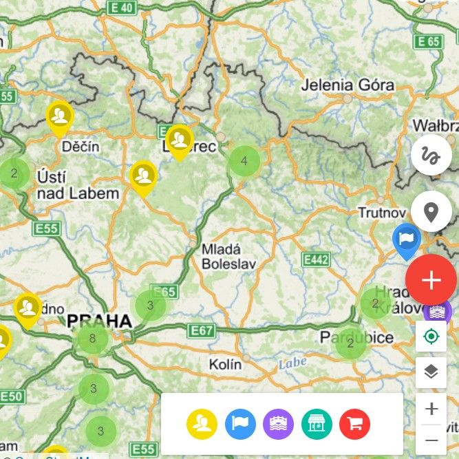 mapa paddleboardová thumb