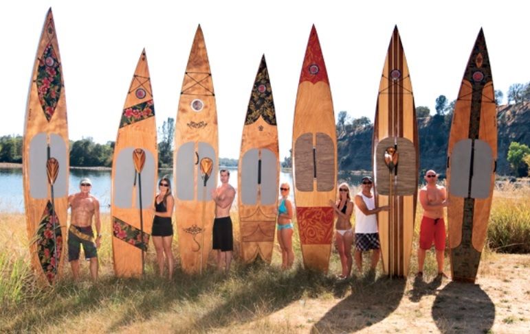 dřevěné paddleboardy via clcboats